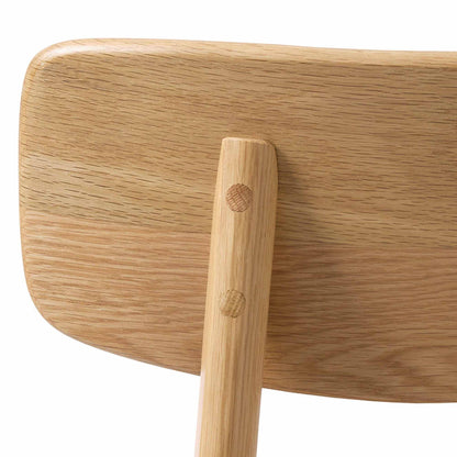 TACY Dining Chair - Oak & Mocha