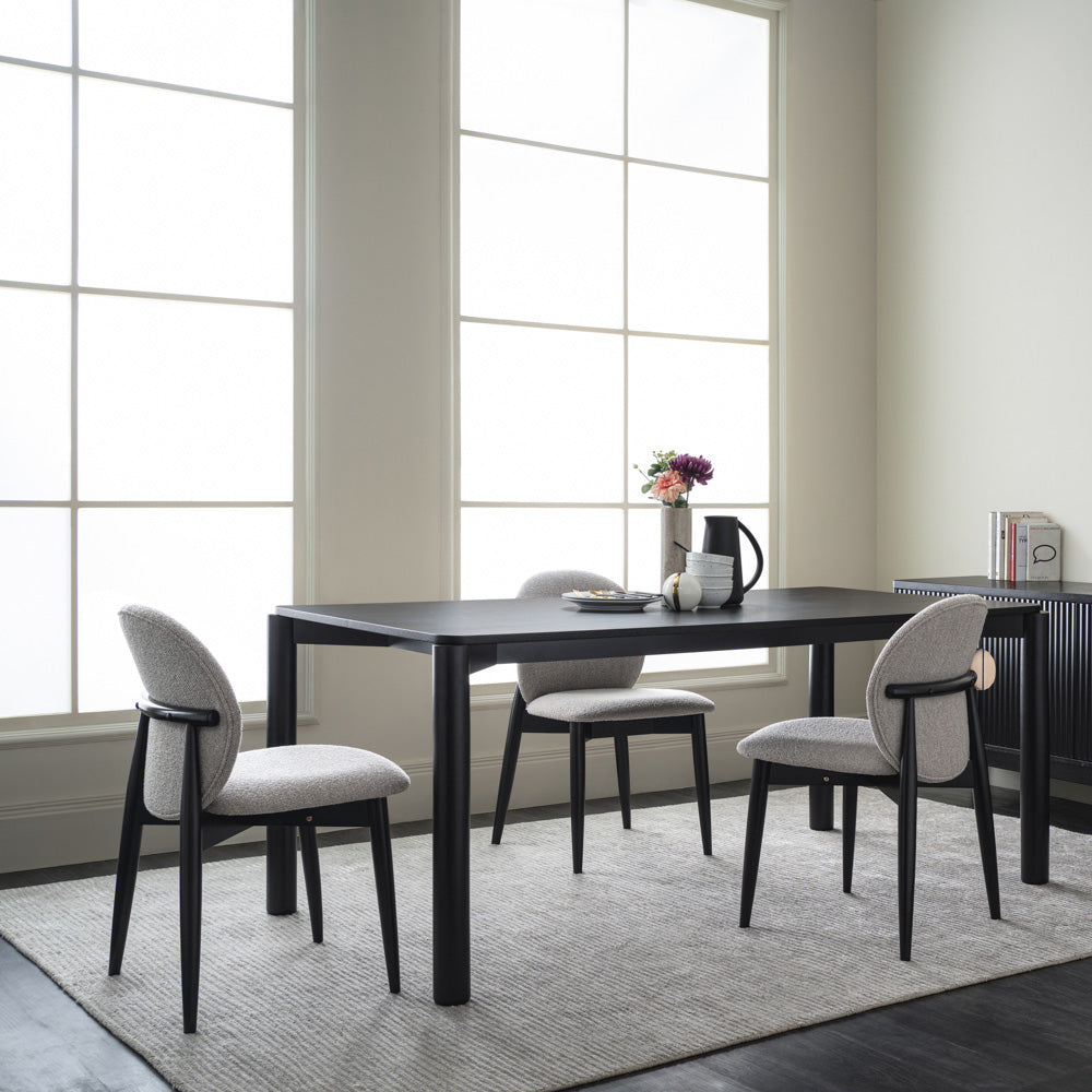 OLSEN Dining Chair - Oak & Black
