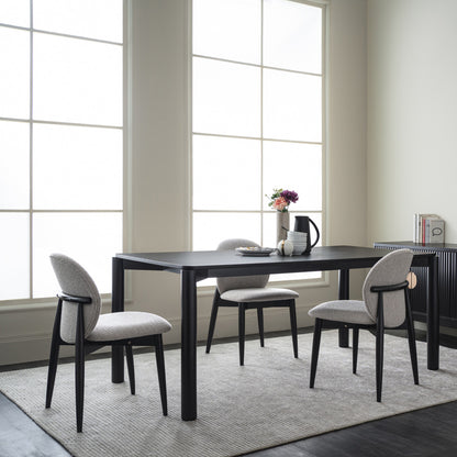 OLSEN Dining Chair - Oak & Black