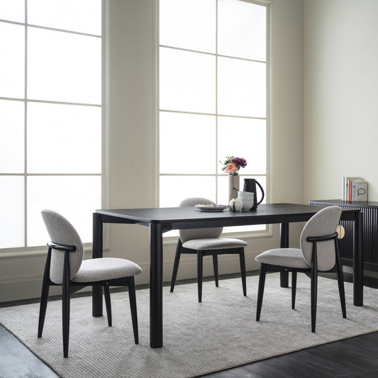 OLSEN Dining Chair - Oak & Black