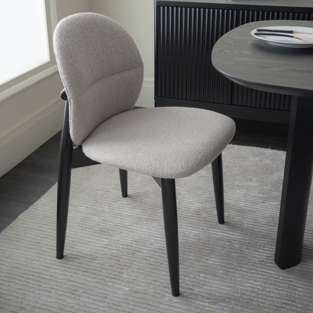 OLSEN Dining Chair - Oak & Black