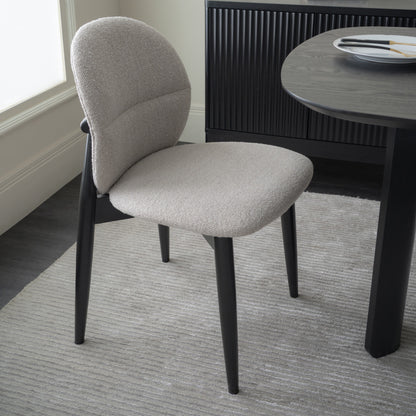 OLSEN Dining Chair - Oak & Black