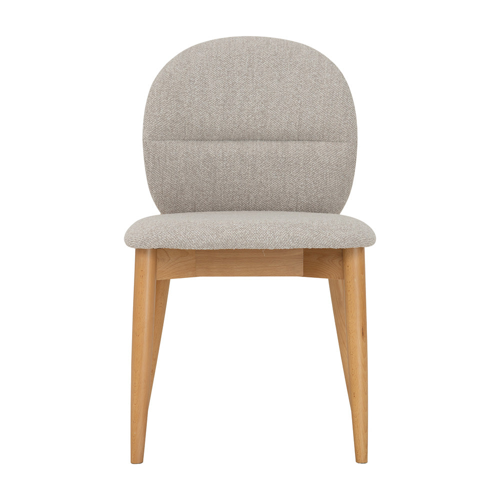 OLSEN Dining Chair - Oak & Beige