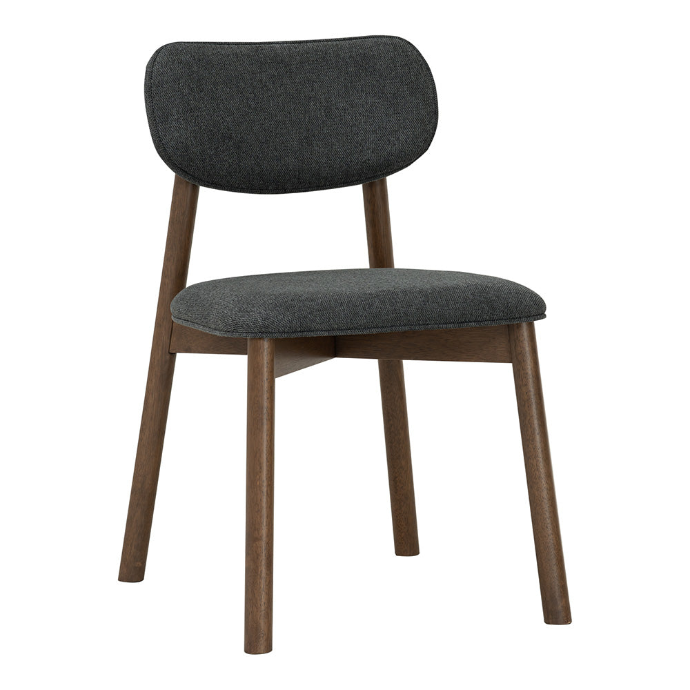 Lucan Dining Chair - Walnut & Grey