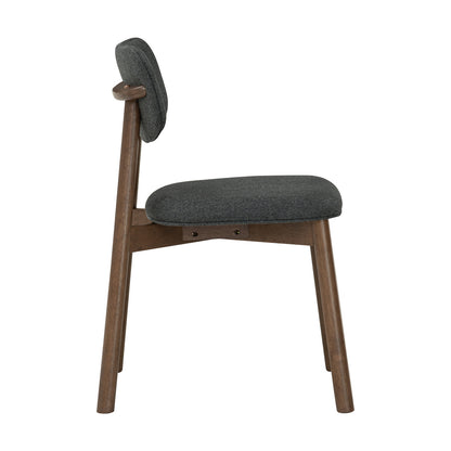 Lucan Dining Chair - Walnut & Grey