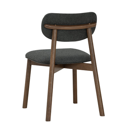 Lucan Dining Chair - Walnut & Grey