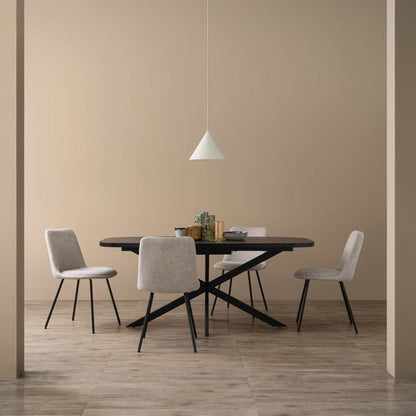 HEMI Dining Chair - Grey & Black