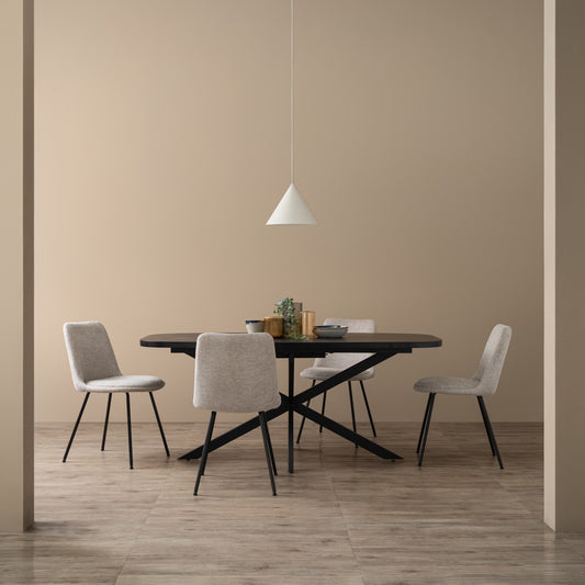 HEMI Dining Chair - Grey & Black