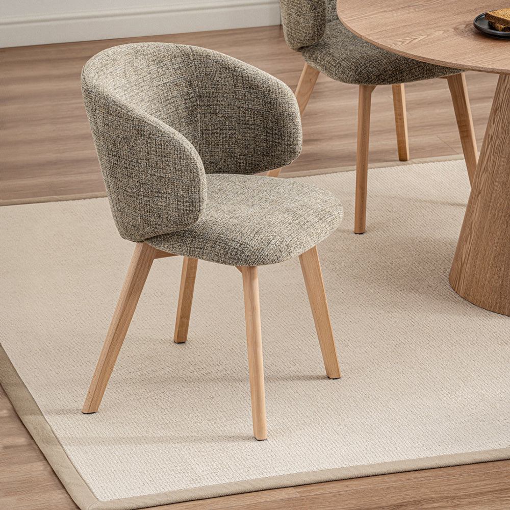 ADORA Dining Chair - Oak & Grey