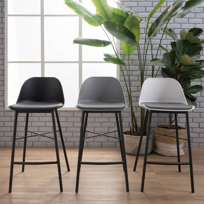 LAXMI Counter Stool - Grey & Black