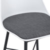 LAXMI Counter Stool - White & Black
