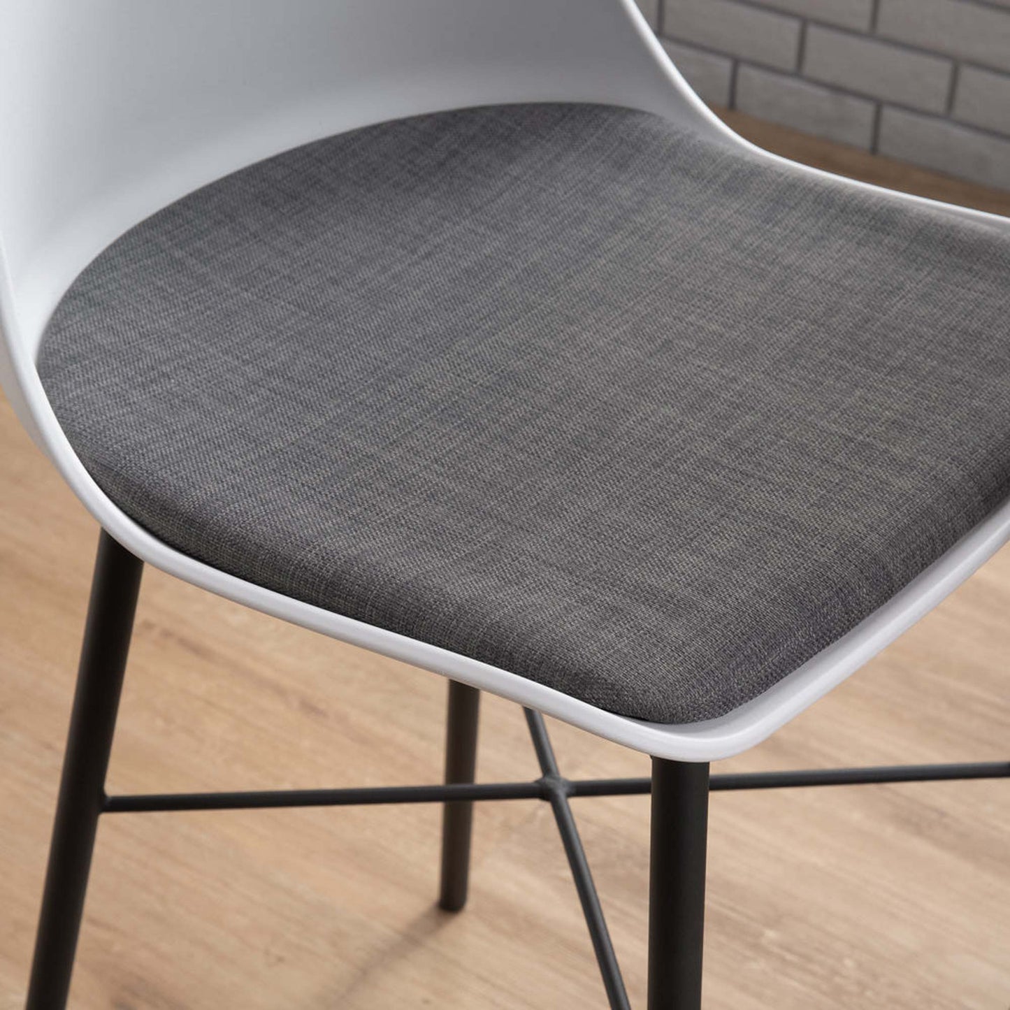 LAXMI Counter Stool - White & Black