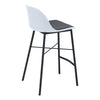 LAXMI Counter Stool - White & Black
