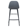 LAXMI Counter Stool - Grey & Black