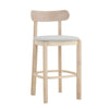 LOWEN Bar Stool - Oak & Light Grey