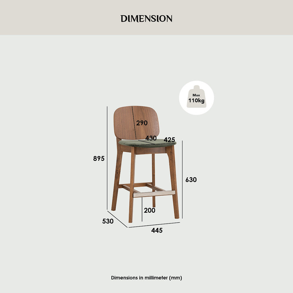 Cora Counter Stool - Black