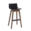 AVA Bar Stool - Black & Walnut