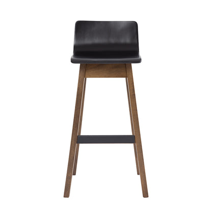 AVA Bar Stool - Black & Walnut