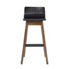 AVA Bar Stool - Black & Walnut