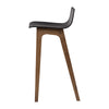 AVA Bar Stool - Black & Walnut