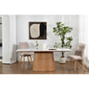 BOLTON Ceramic Dining Table 1.8M - White & Oak