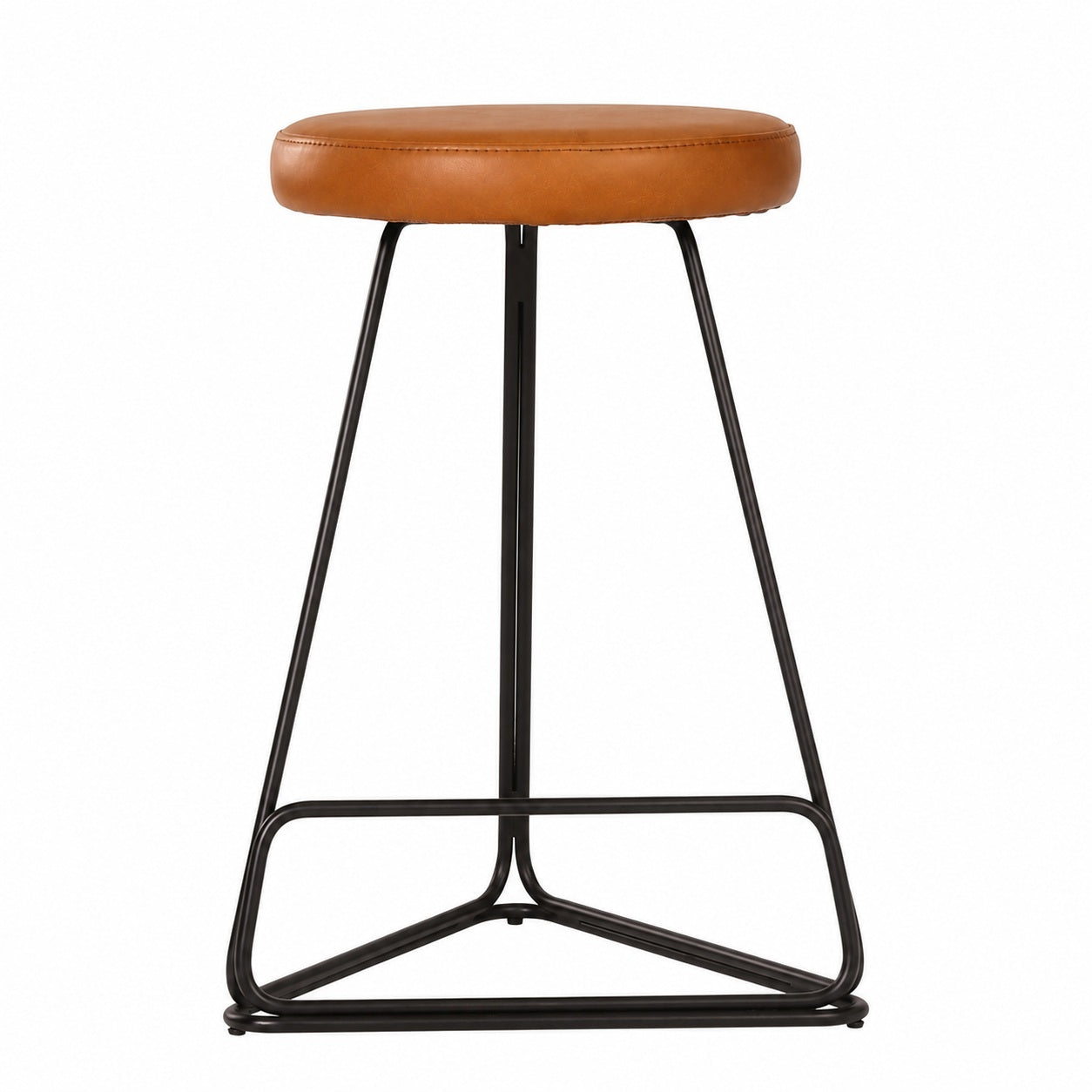 Tivona Counter Stool - Tan & Black
