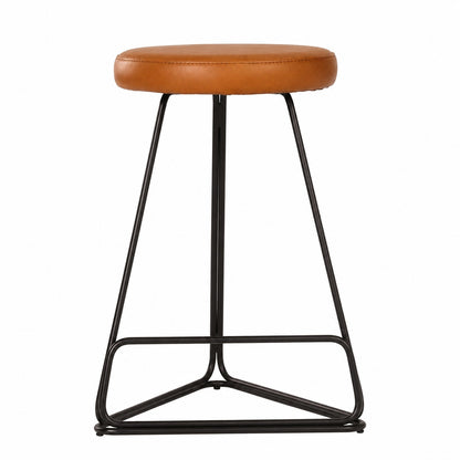 Tivona Counter Stool - Tan & Black