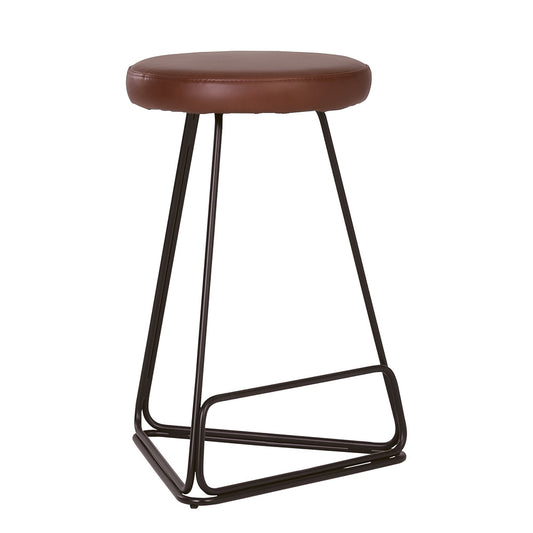 Tivona Counter Stool - Walnut & Black
