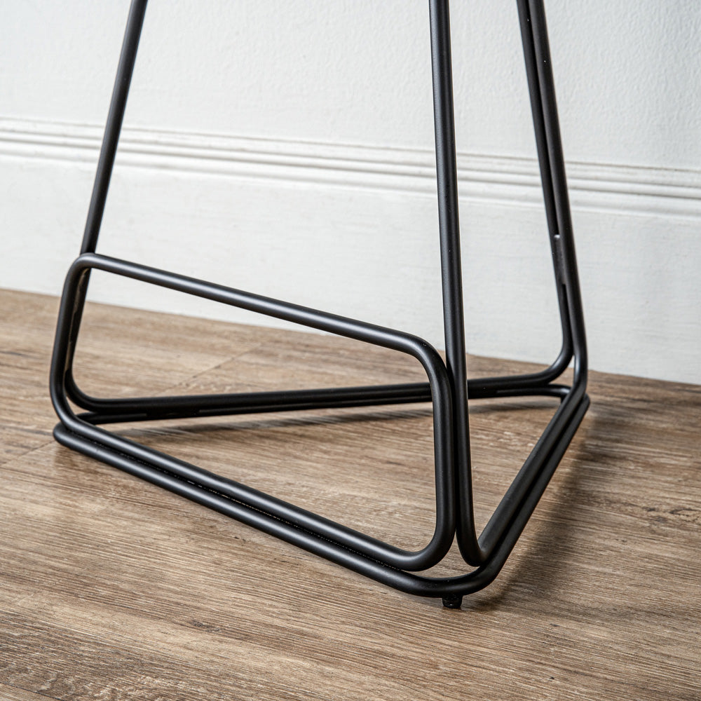 Tivona Counter Stool - Walnut & Black