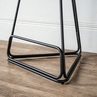 Tivona Counter Stool - Walnut & Black