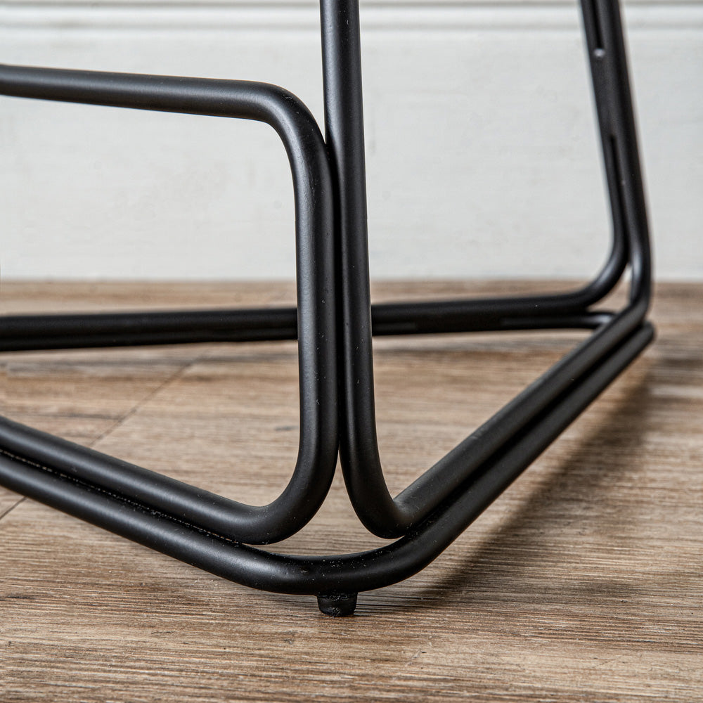 Tivona Counter Stool - Walnut & Black