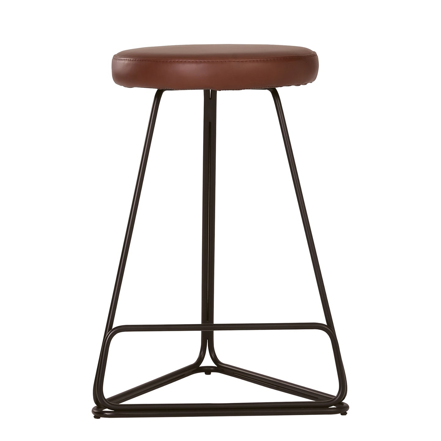 Tivona Counter Stool - Walnut & Black