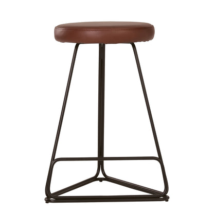 Tivona Counter Stool - Walnut & Black