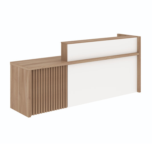 KNOX Reception Desk 180cm Left Panel - Oak