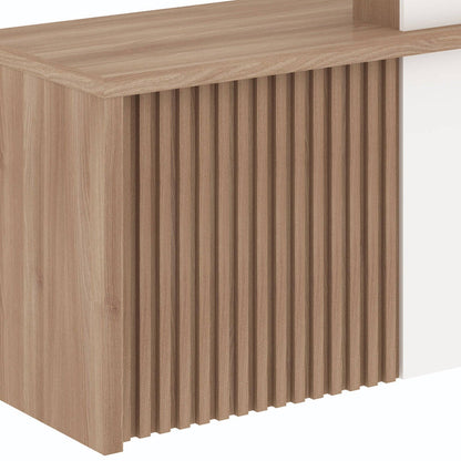 KNOX Reception Desk 240cm Left Panel - Oak