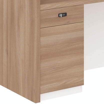 KNOX Reception Desk 240cm Left Panel - Oak