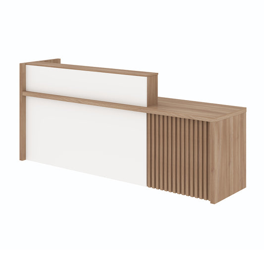 KNOX  Reception Desk 180cm Right Panel - Oak