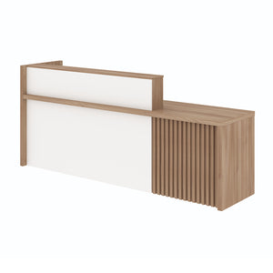 KNOX  Reception Desk 180cm Right Panel - Oak