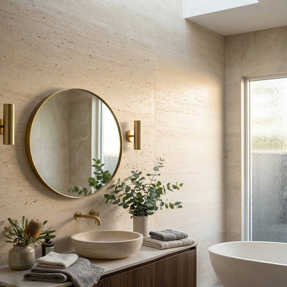 WOODFLEX  Flexible SOFT STONE PANEL - TRAVERTINE - 1200 x 600mm