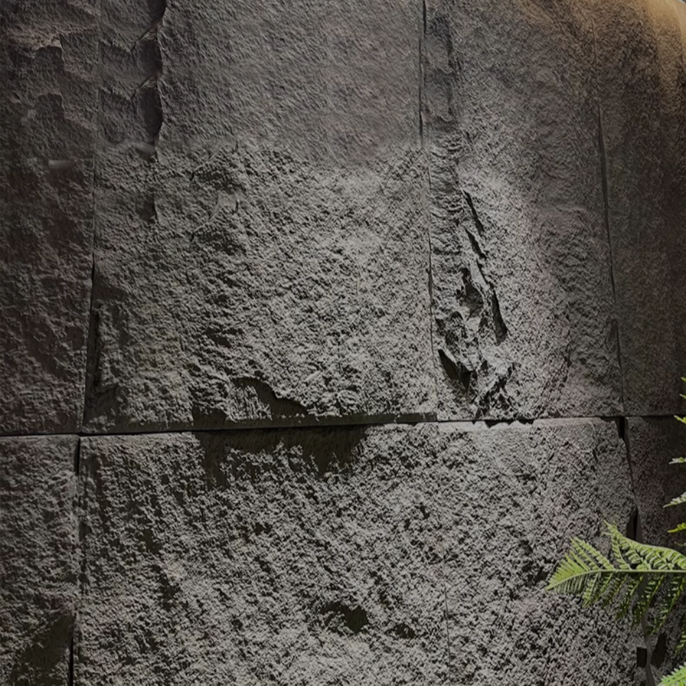 WOODFLEX PU STONE PANEL - STONE SKIN Black - 2400 x 600mm