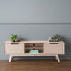 NEATH Entertainment TV Unit 150cm - White Oak