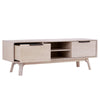NEATH Entertainment TV Unit 150cm - White Oak
