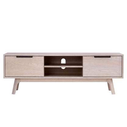 NEATH Entertainment TV Unit 150cm - White Oak