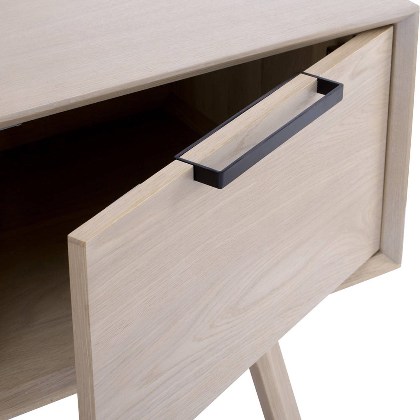 NEATH Entertainment TV Unit 150cm - White Oak