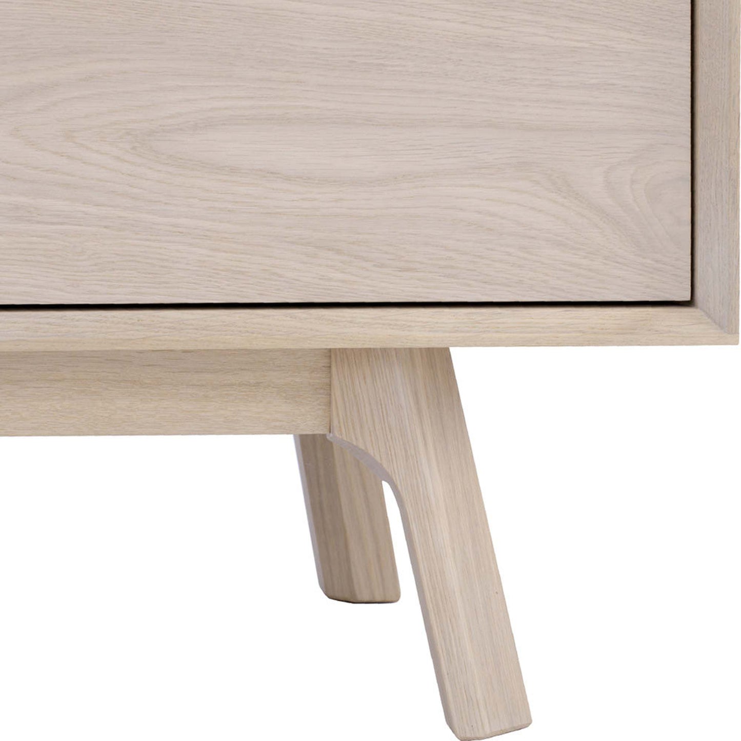 NEATH Entertainment TV Unit 150cm - White Oak