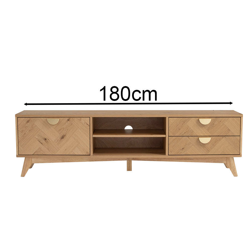 LOFTUS Entertainment TV Unit 180cm - Oak