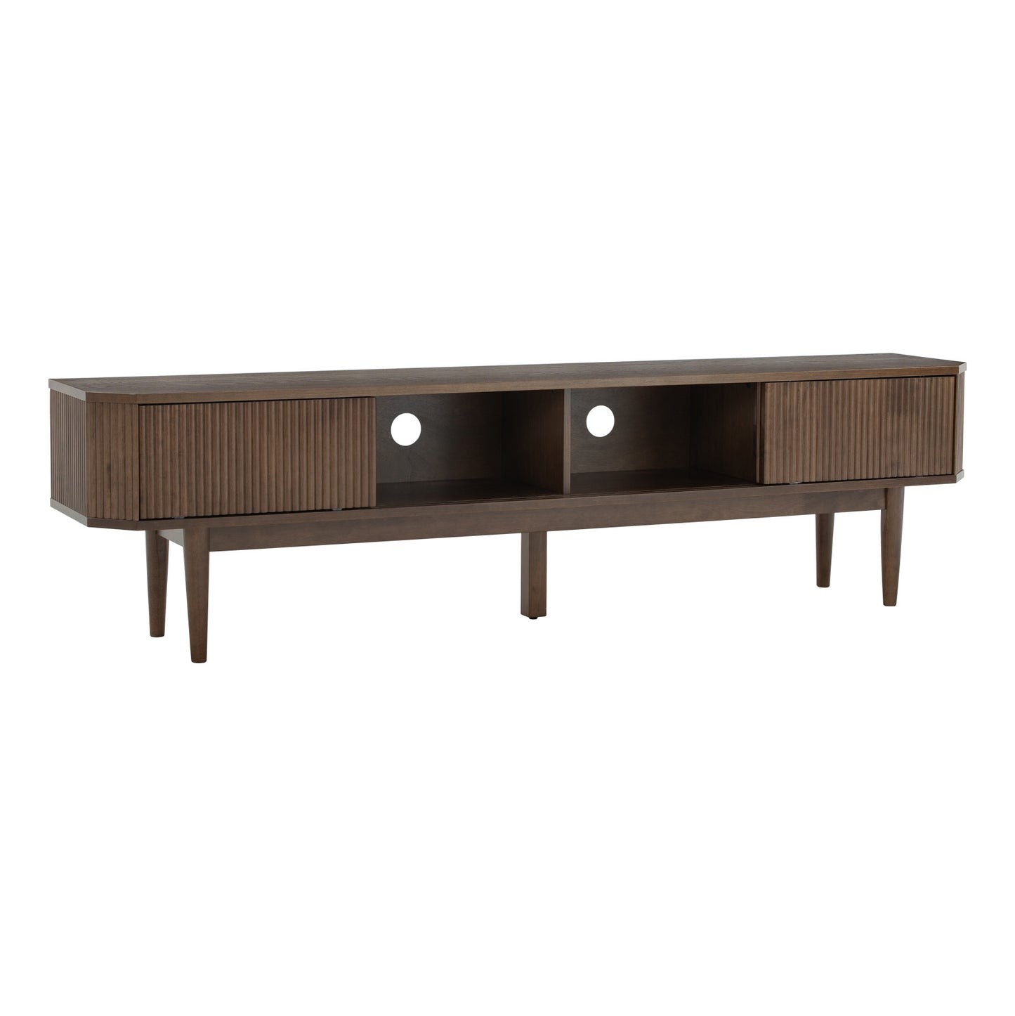 LUDLOW Entertainment TV Unit 200cm - Walnut