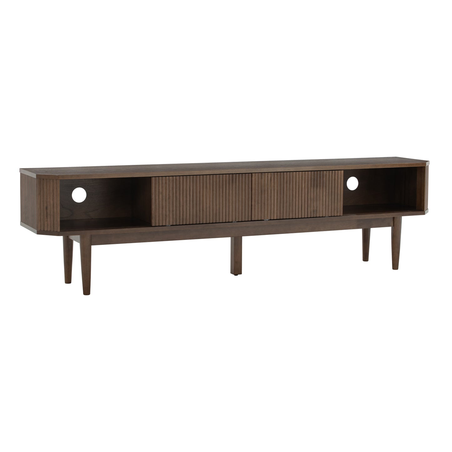 LUDLOW Entertainment TV Unit 200cm - Walnut