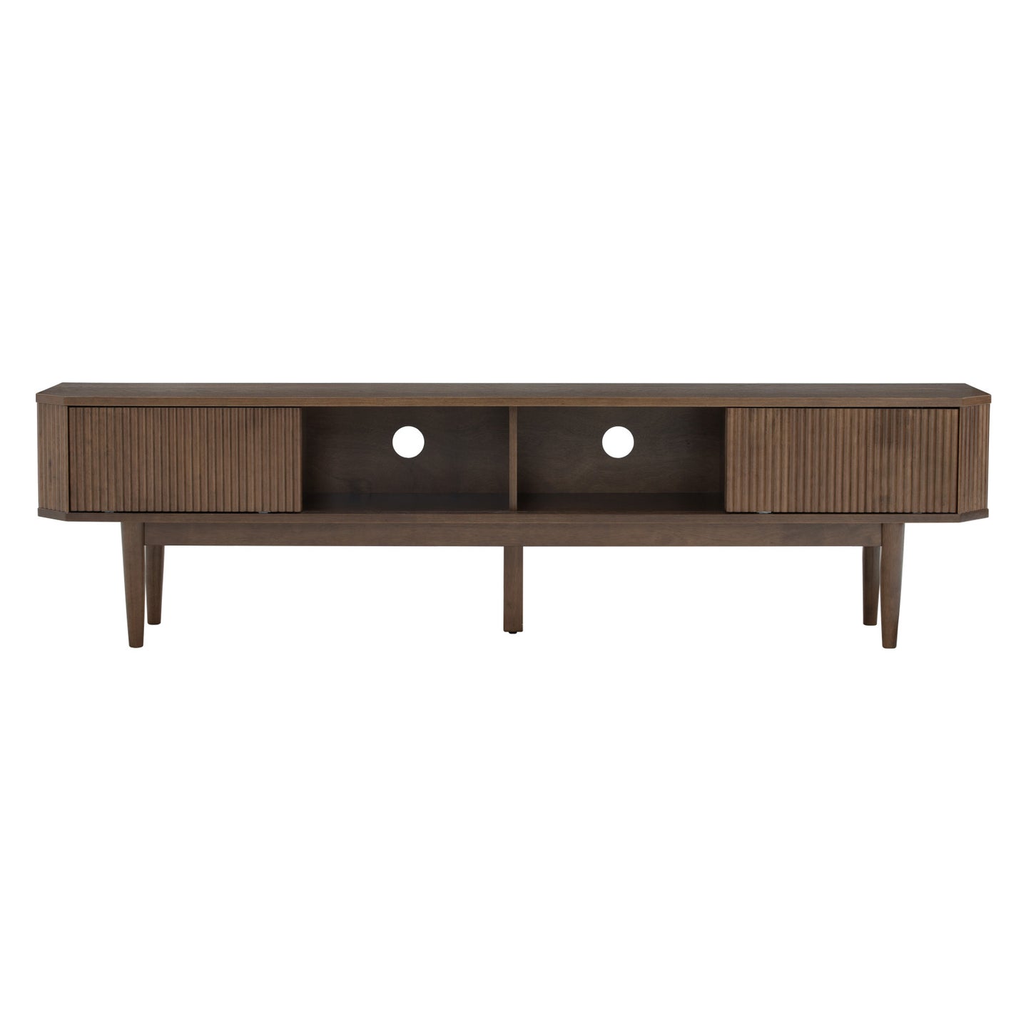 LUDLOW Entertainment TV Unit 200cm - Walnut