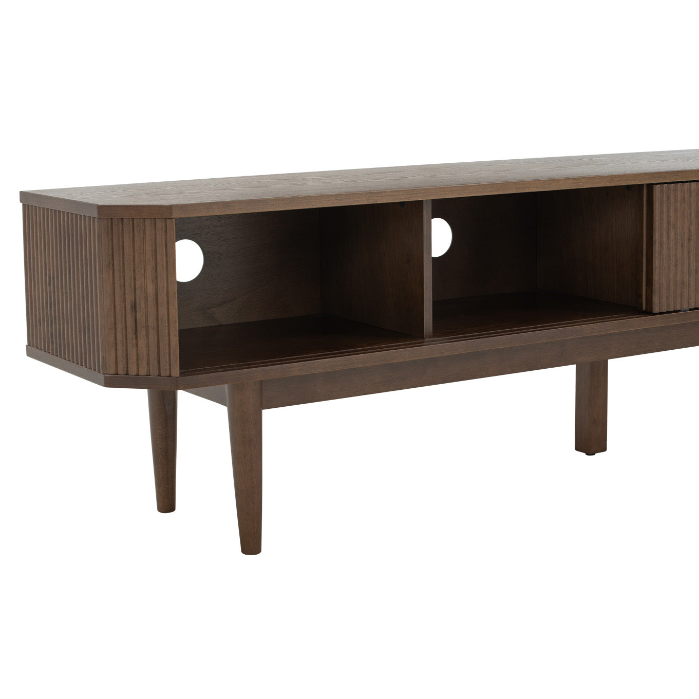 LUDLOW Entertainment TV Unit 200cm - Walnut